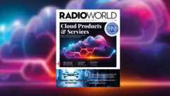 Cover of the June 5, 20204, issue of Radio World with a colorful conceptual image suggesting cloud technology and the headline "Cloud Products & Services"