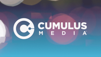 Cumulus Media logo including a blue letter C on a circular white background