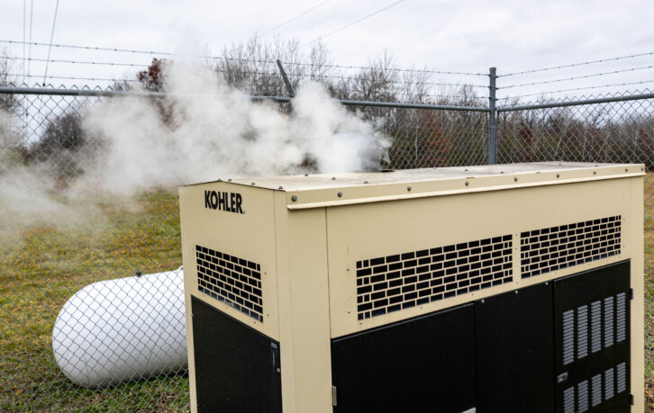 Generator plant under test.