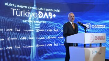 Turkey's Minister of Transport and Infrastructure Abdulkadir Uraloğlu announces the adoption of DAB+